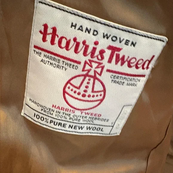 Harris Tweed Men's Vintage Herringbone WoolBlazer Jacket Size 48
